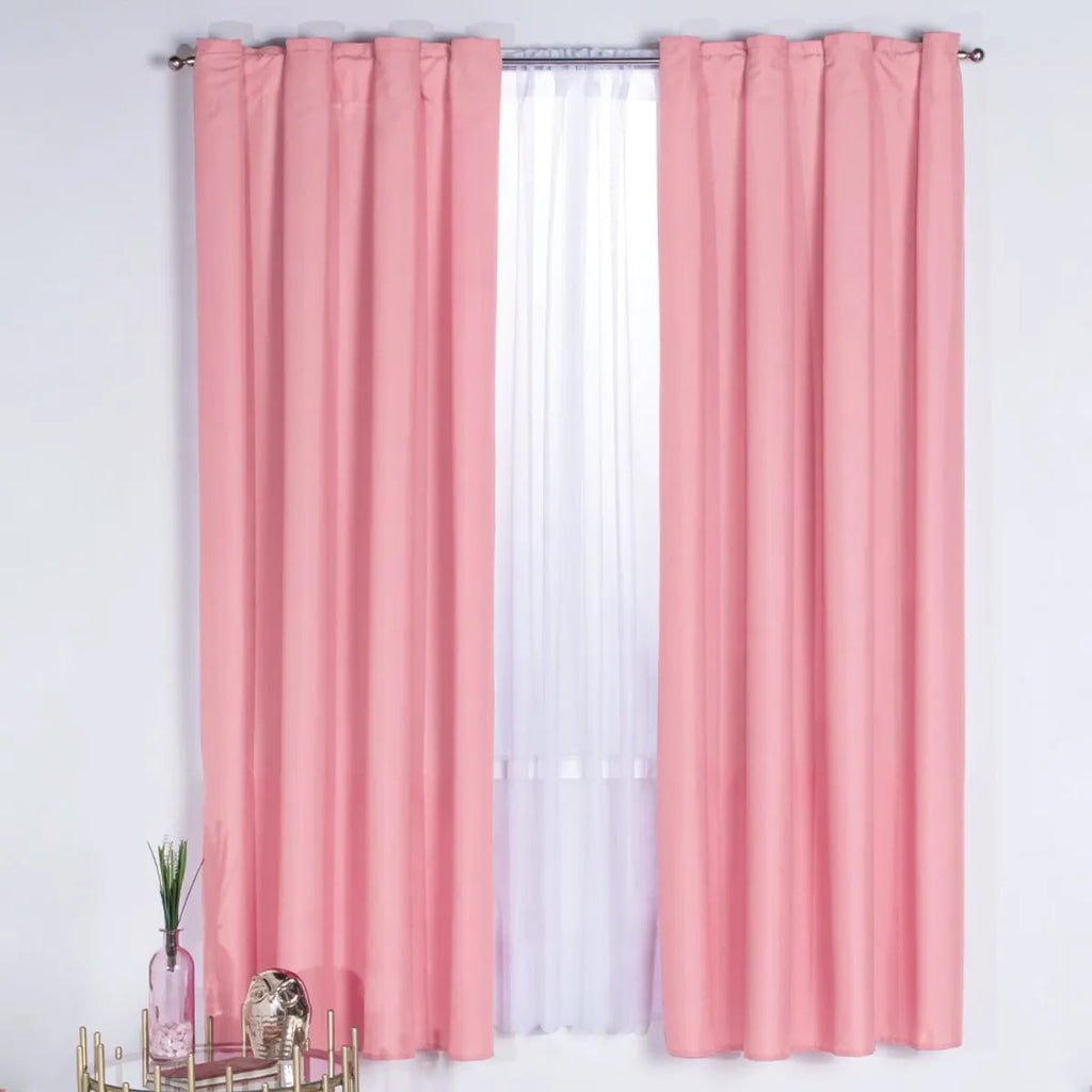 Cobertor Ultra Suave Ligero Lovely + Cortina Neo Larga Rosa + Par de Fundas Velvet Rosa