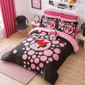 Cobertor Con  Borrega Minnie Black