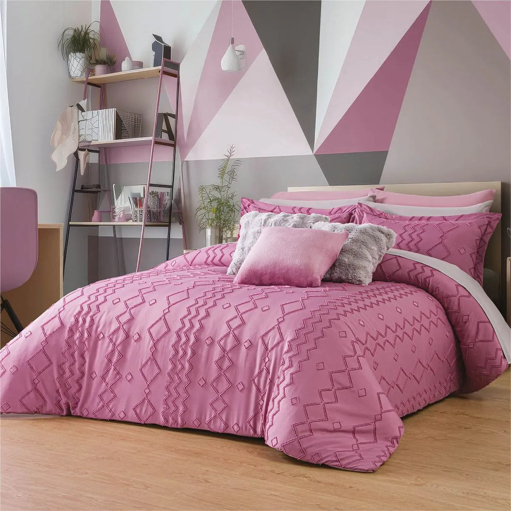 Edredón Grueso Bordado con Fundas Tufted Mily