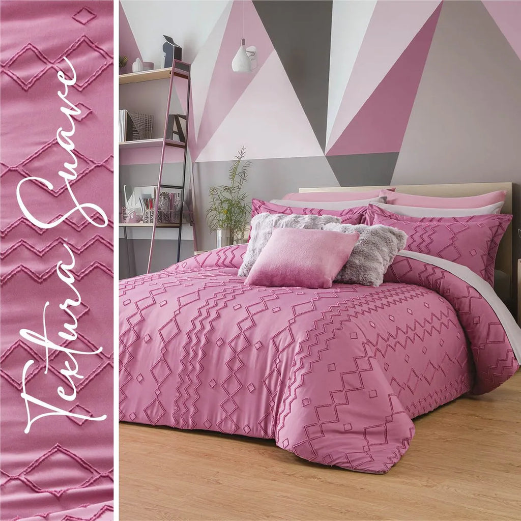 Edredón Grueso Bordado con Fundas Tufted Mily
