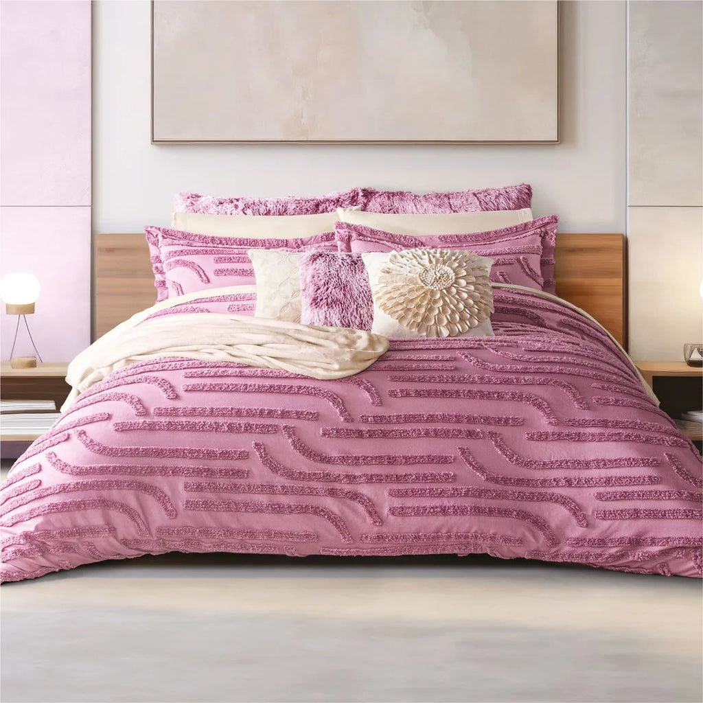 Edredón Grueso Bordado con Fundas Tufted Minerva