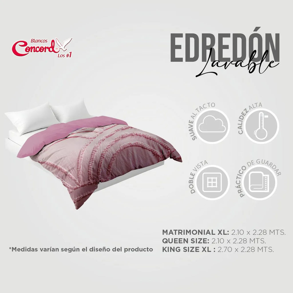Edredón Grueso Bordado con Fundas Tufted Faby