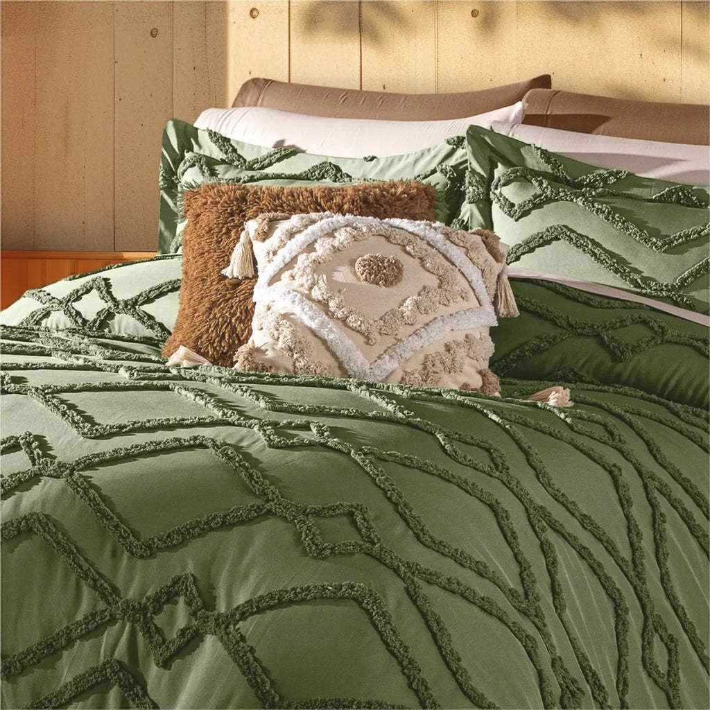 Edredón Grueso Bordado con Fundas Tufted Vermont