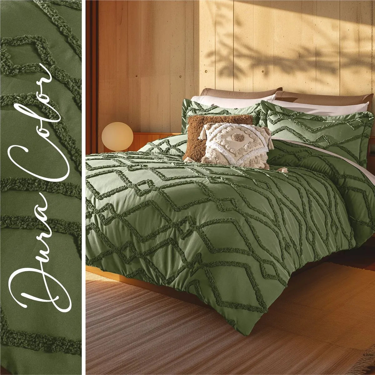 Edredón Grueso Bordado con Fundas Tufted Vermont