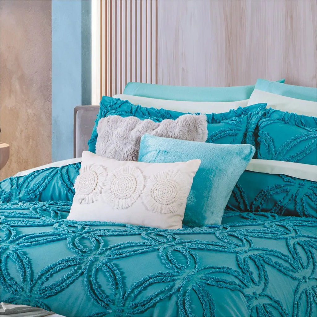 Edredón Grueso Bordado con Fundas Tufted Rania