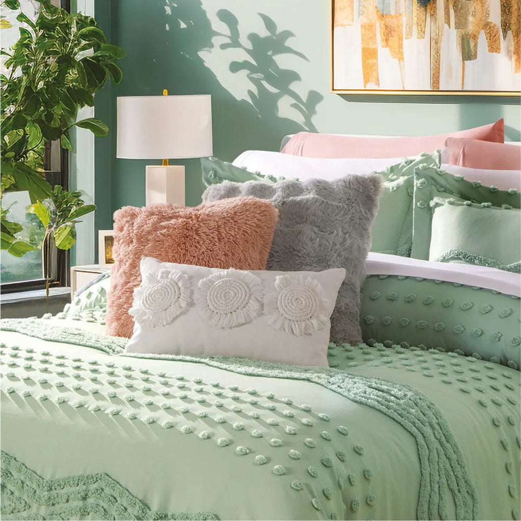 Edredón Grueso Bordado con Fundas Tufted York