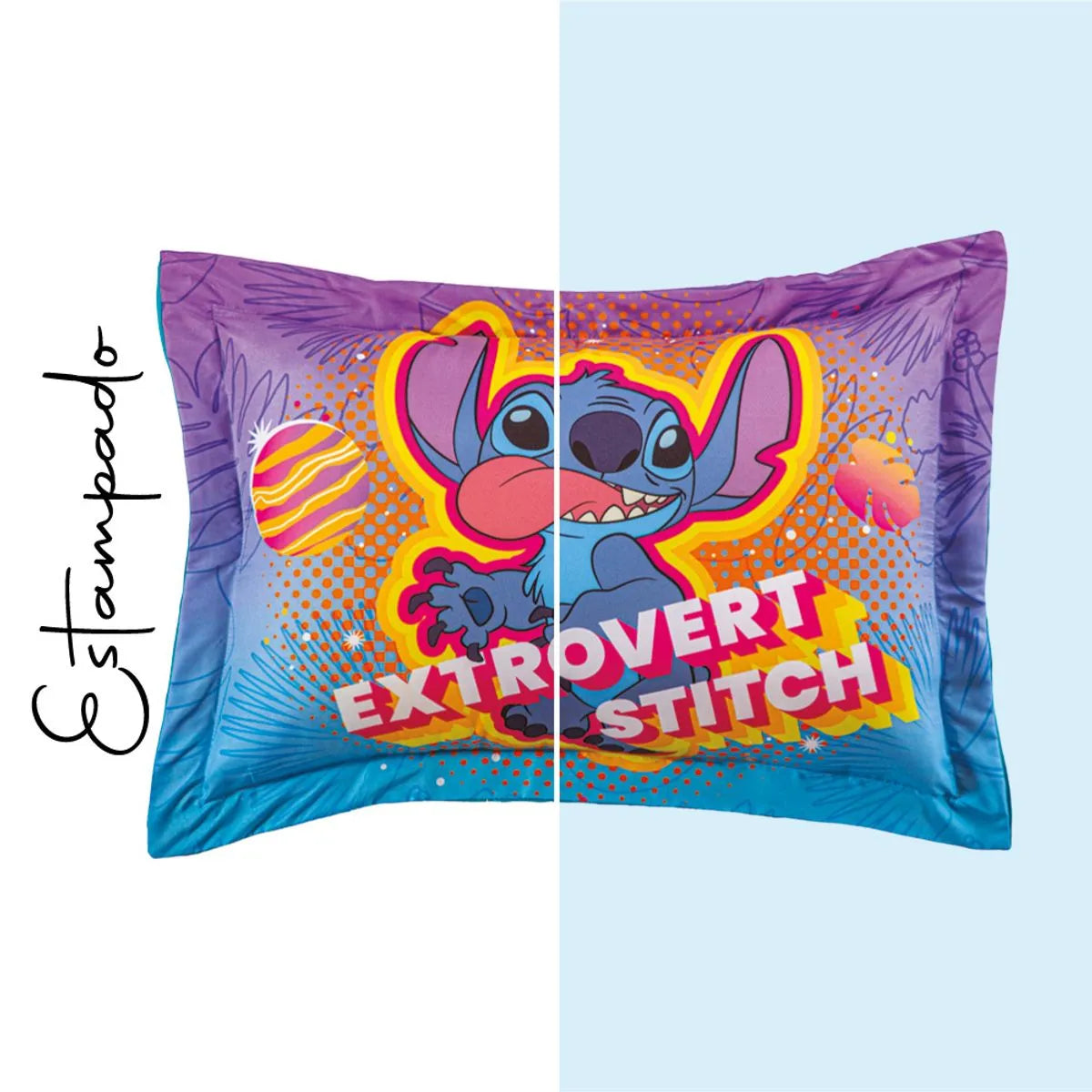 Funda de Almohada Estándar STD Stitch Vibes