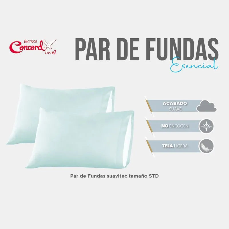 Par De Fundas Esencial Menta