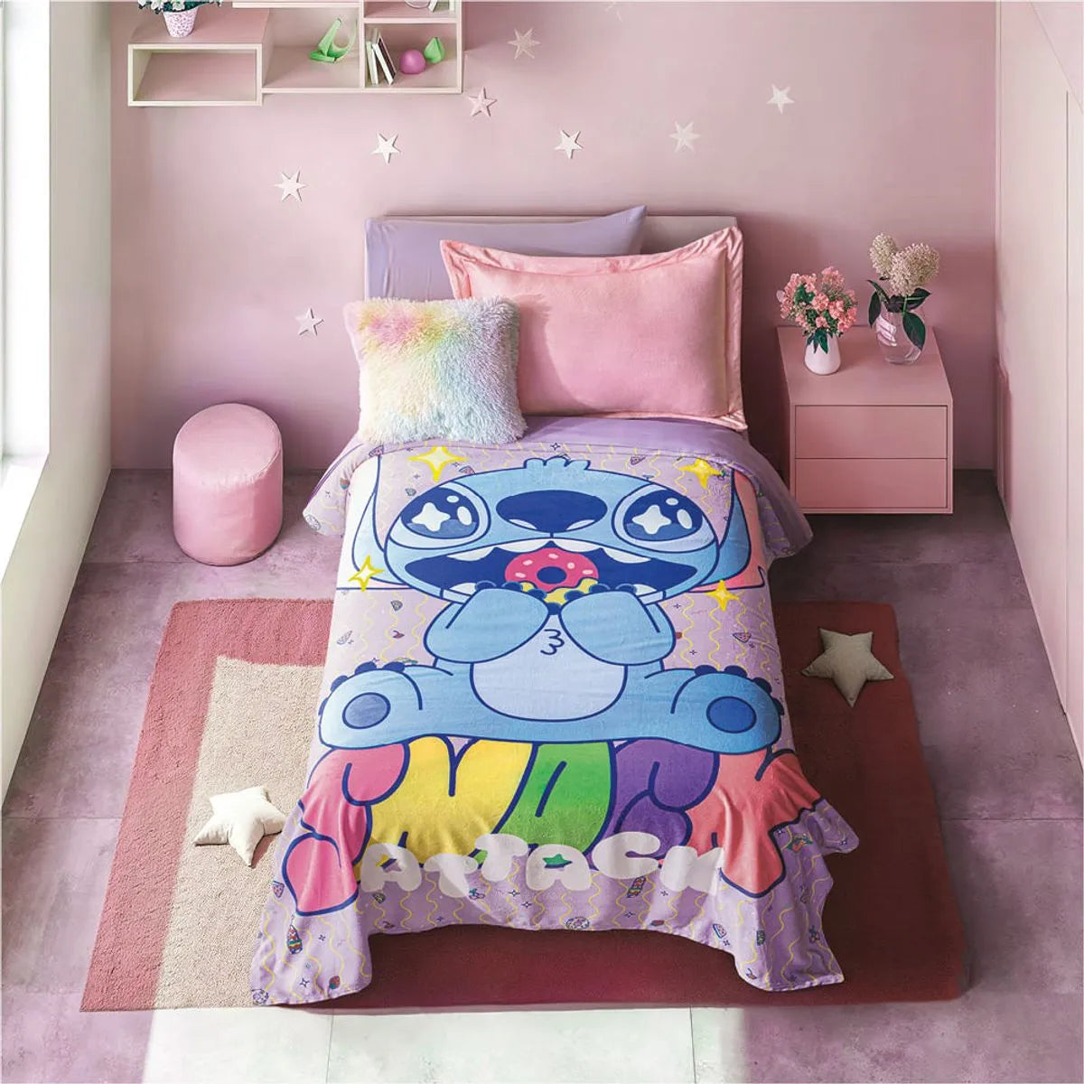 Cobertor Ultra Suave Ligero Stitch Cute +sabanas invernales stitch cute