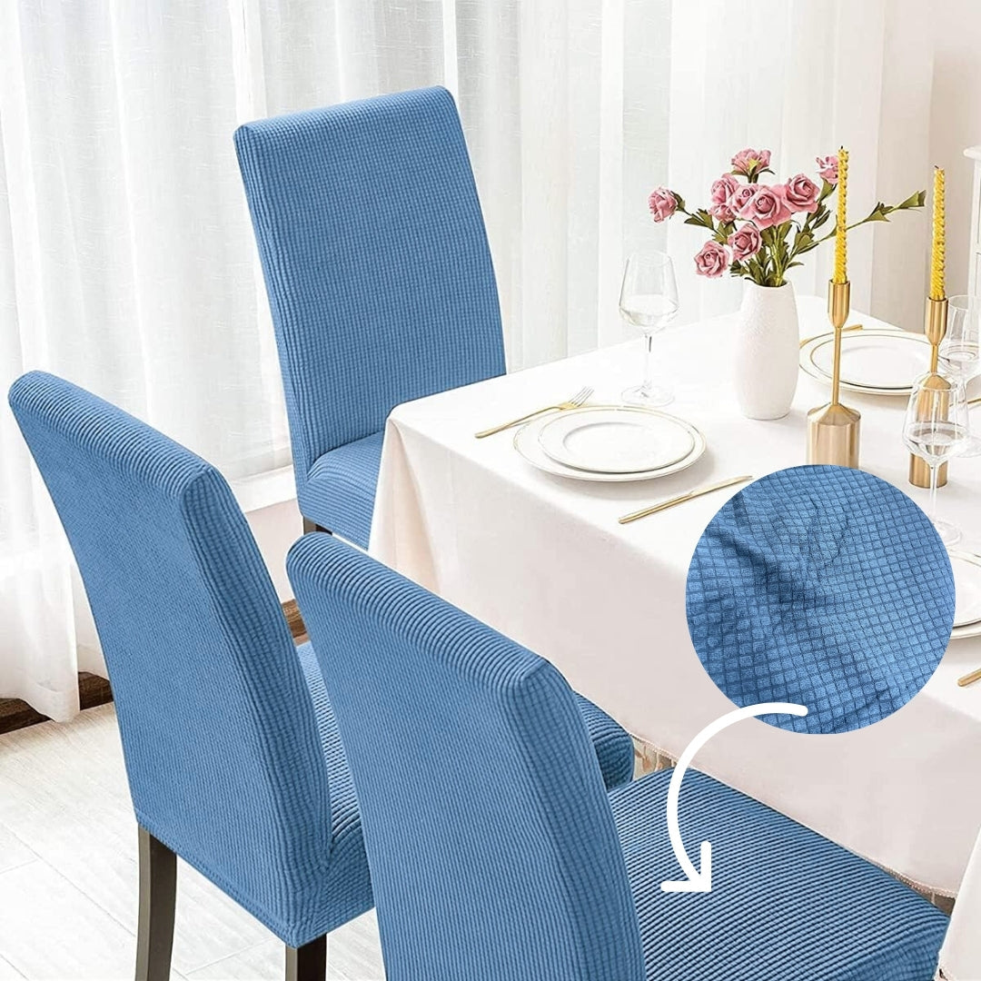 Set de Fundas de Silla Azul Opalo