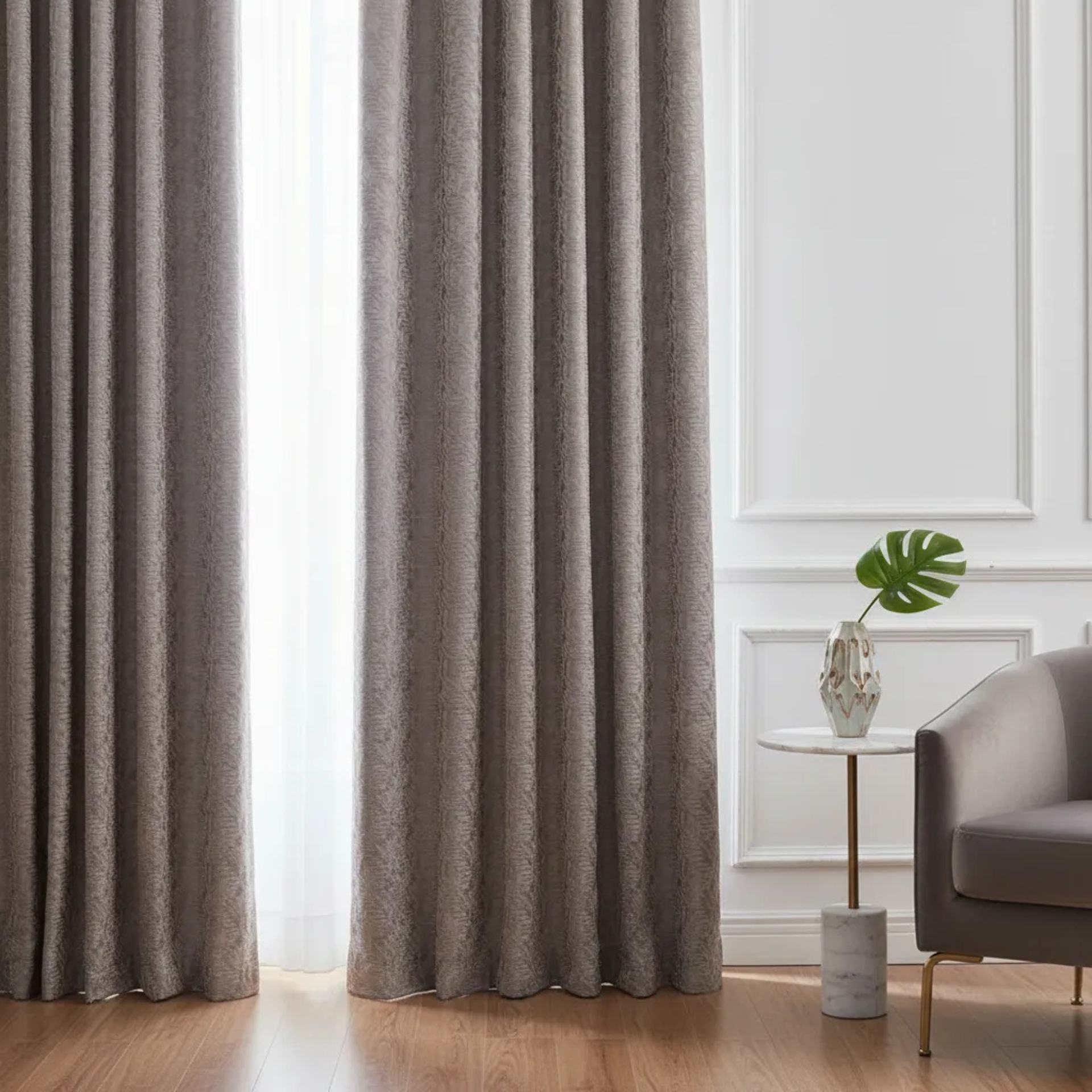 Cortina Larga Blackout Texturizado Grabado Varios colores