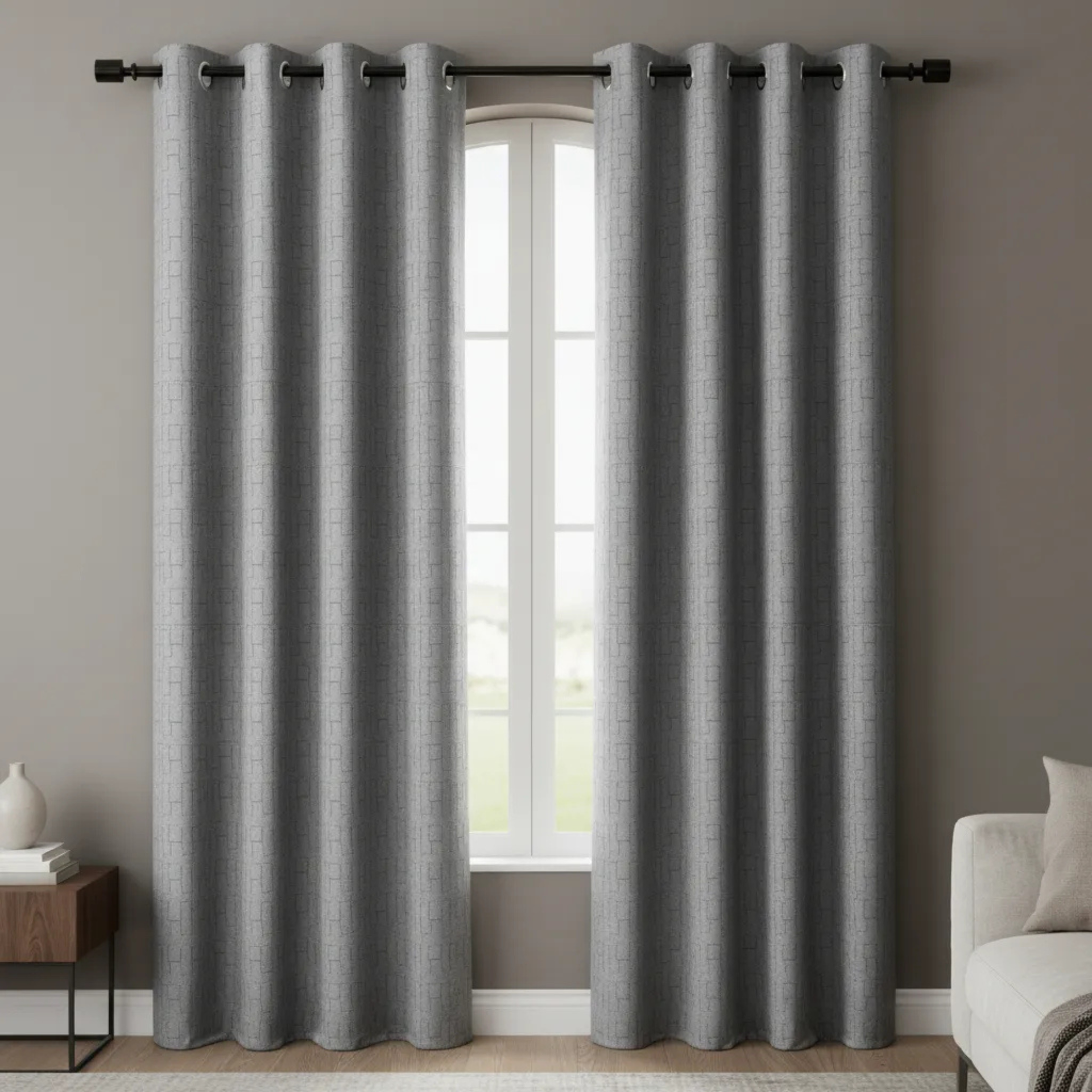 Cortina Larga Blackout Texturizado Grabado Varios colores