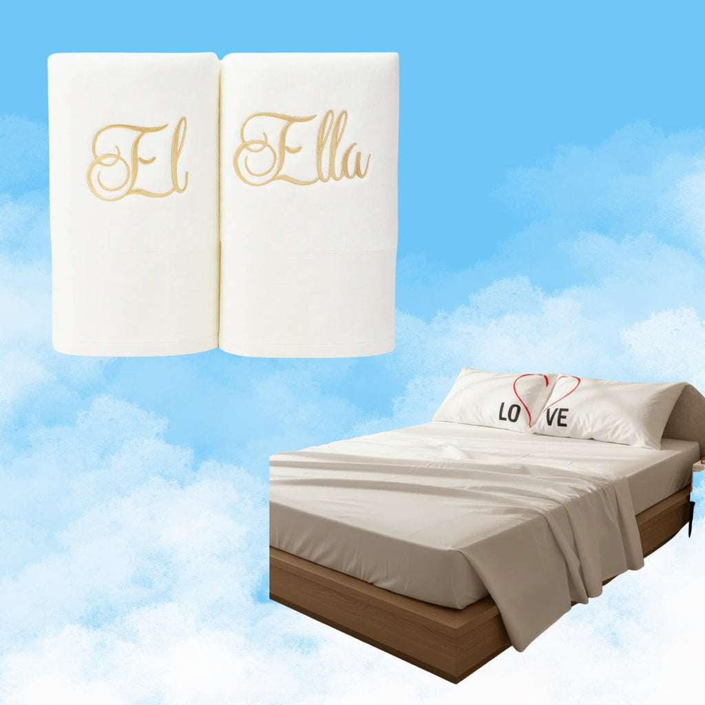 Super combo Bodas-Sabanas Love Beige + Toalla romance premium