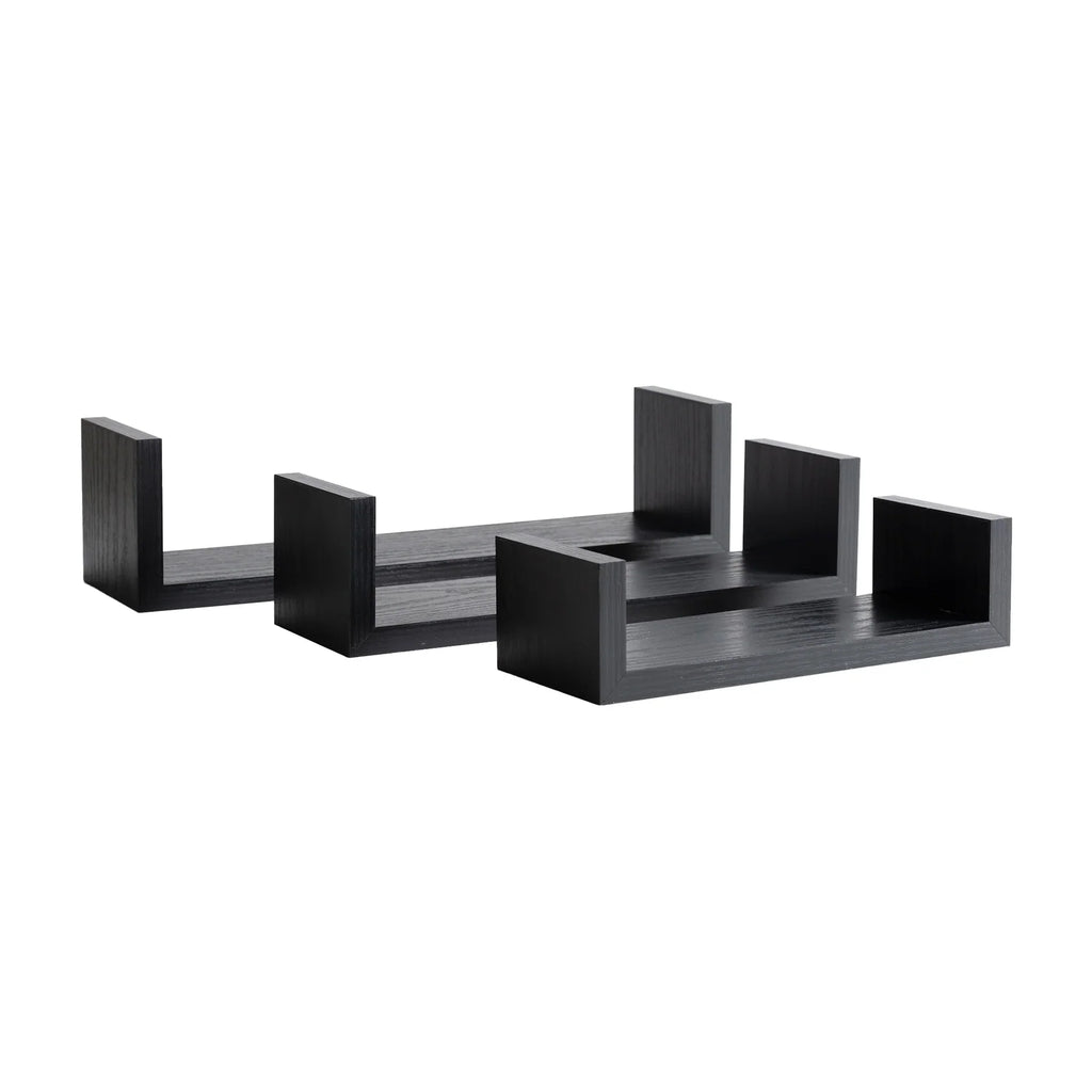 Set de 3 Repisas Negro Taxco