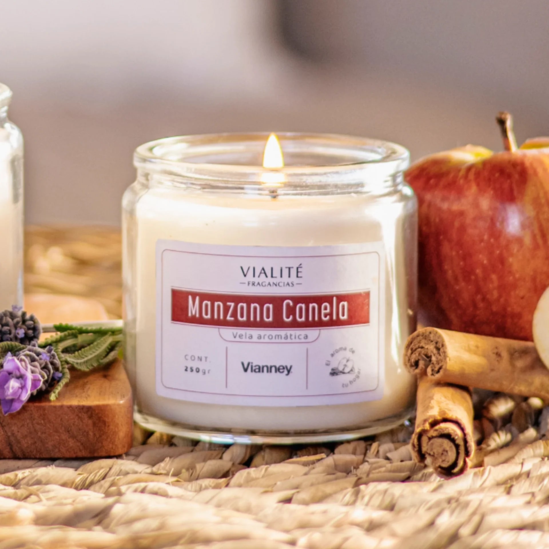 Vela Aromática Manzana Canela