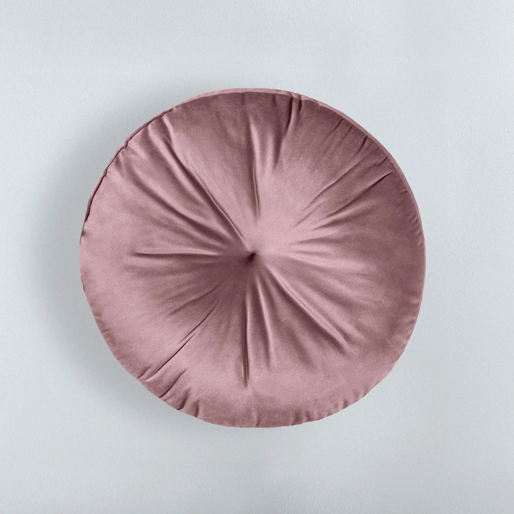 Cojín Circular Velvet lila