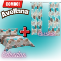 Edredón Ultrasónico Avellana con Cortinas