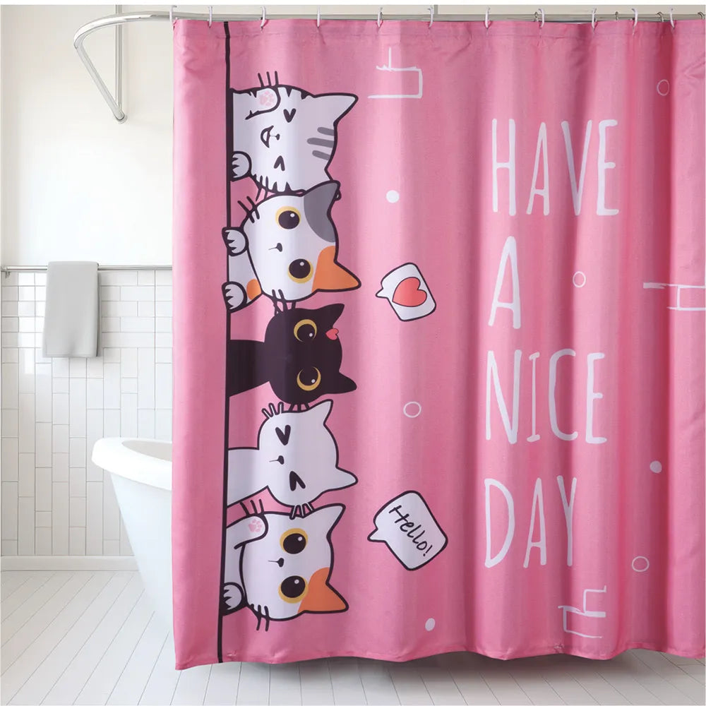 Cortina de Baño Impermeable Cats