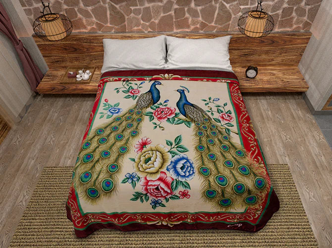 Cobertor de Borrega Serenity Jumbo Pavos