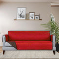 Set Protector de Sala Doble Vista Rojo/Cafe