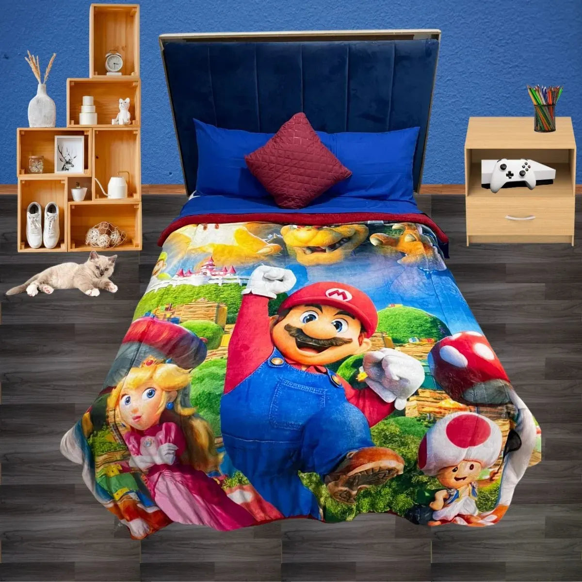 Cobertor de Borrega Mario World
