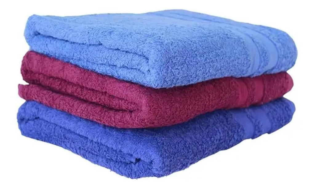 Pack toallas Magenta 100% Algodón 3 en 1
