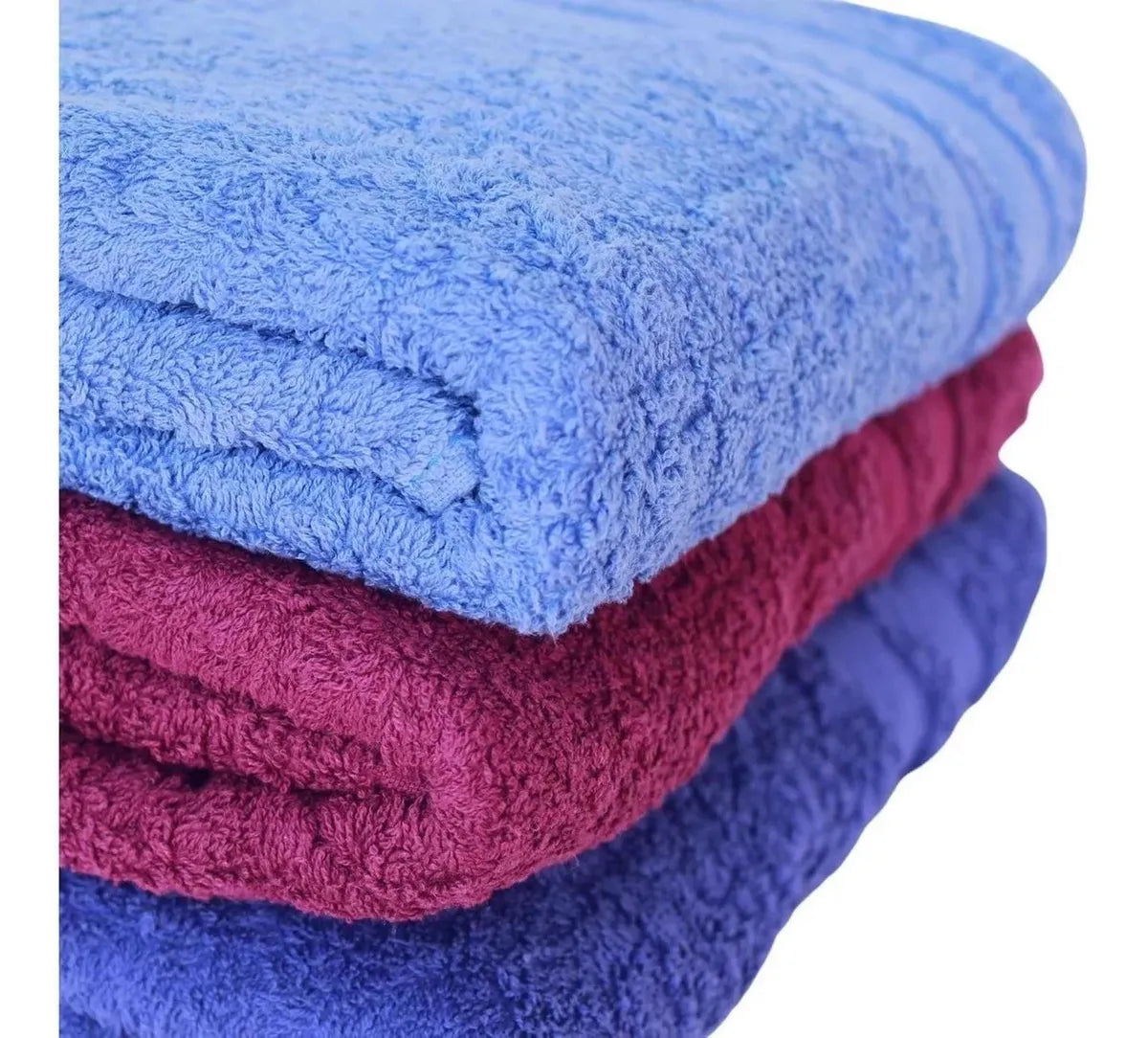Pack toallas Magenta 100% Algodón 3 en 1
