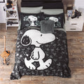 Cobertor Black Snoopy+Cojin Shaggy