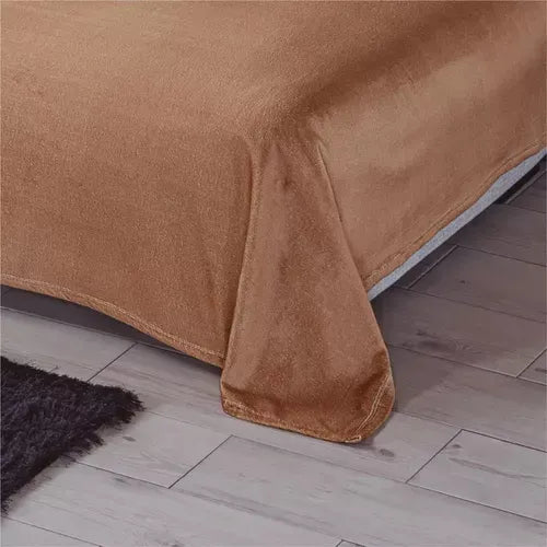 Cobertor Ultra Suave Ligero Caramel
