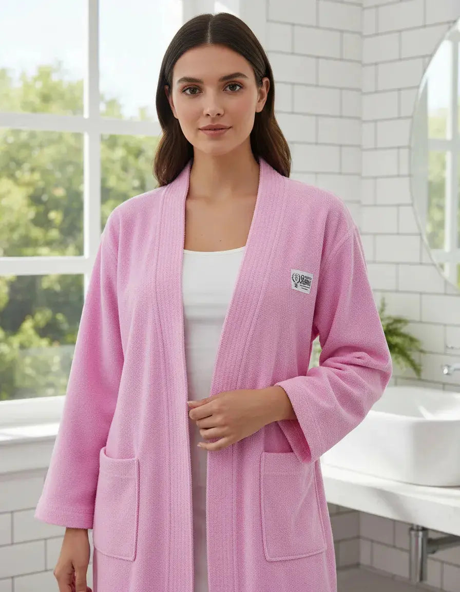 Bata De Baño Microfibra  de calidad Unitalla Varios colores