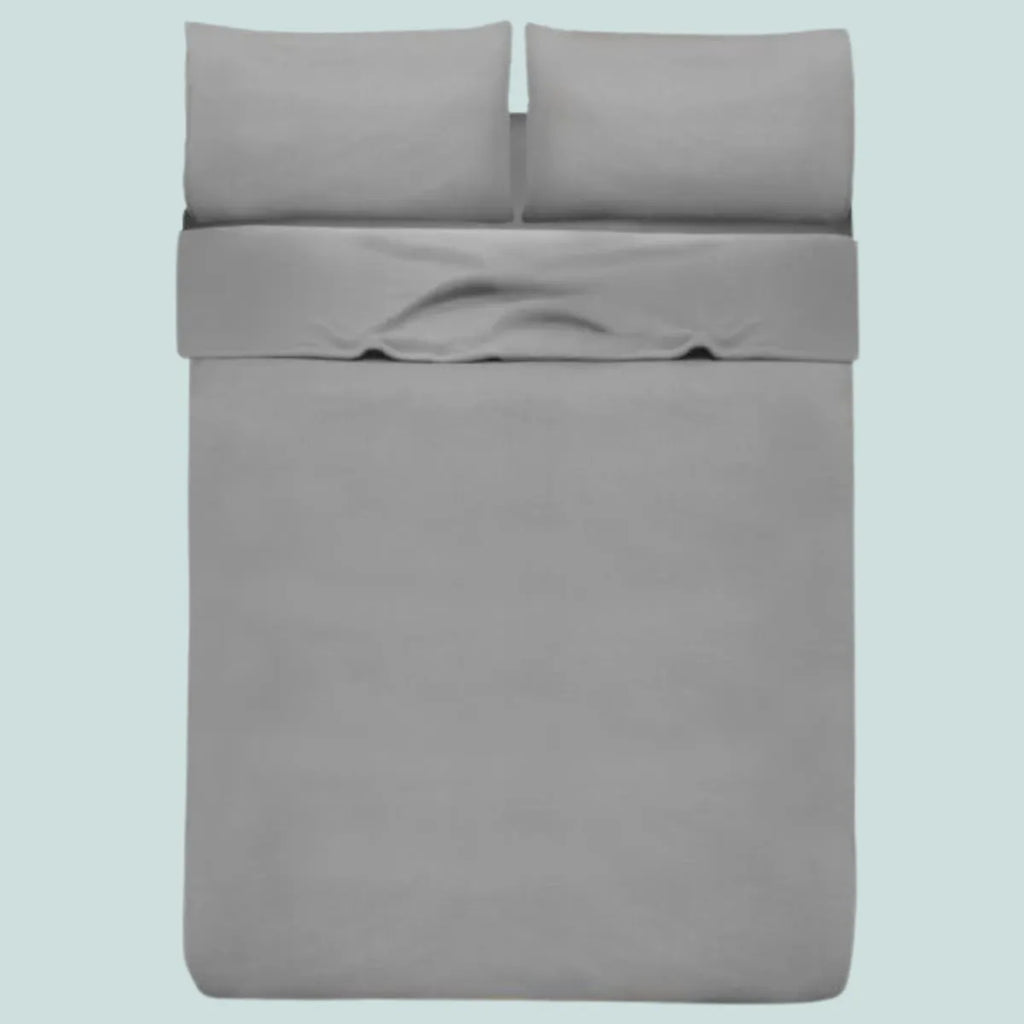 Cobertor Ultra Suave Ligero Gris + Sabanas polar gris