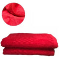 Toalla Medio Baño 100% Algodón Rojo
