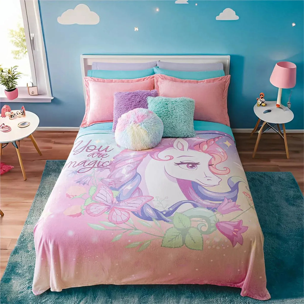 Cobertor Ultra Suave Ligero Unicornio Star