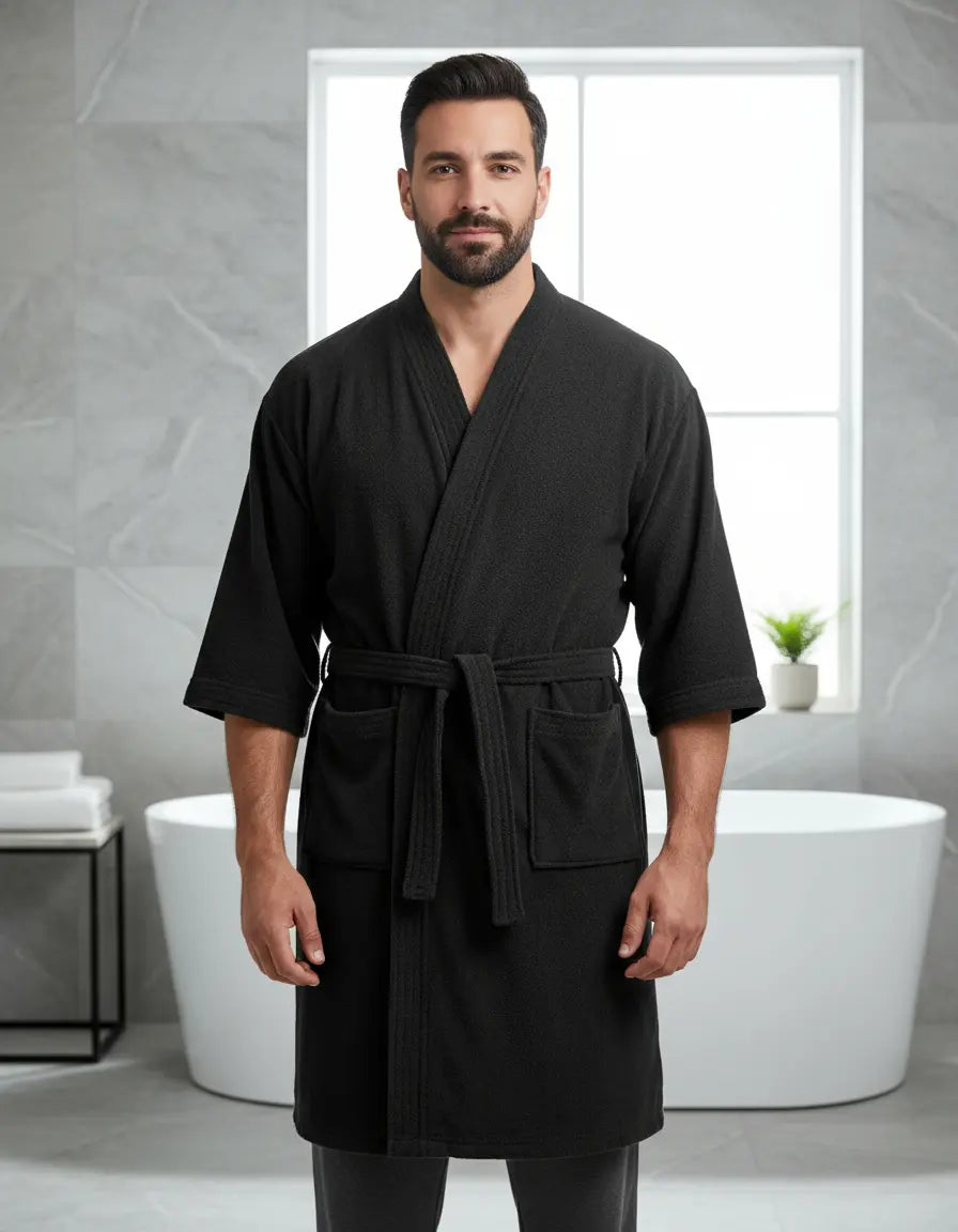 Bata De Baño Microfibra  de calidad Unitalla Varios colores