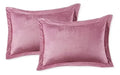 Par De Fundas Velvet Berry