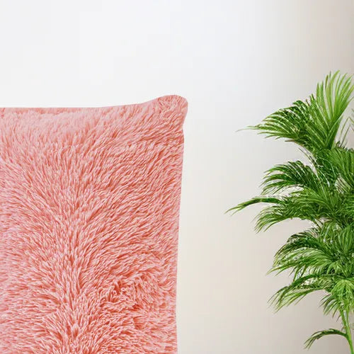 Cojin Body Jumbo Shaggy Deep Rose