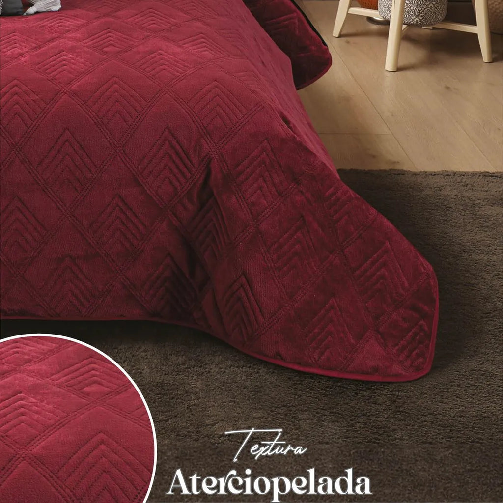 Edredón Ultra Delgado Velvet Vino