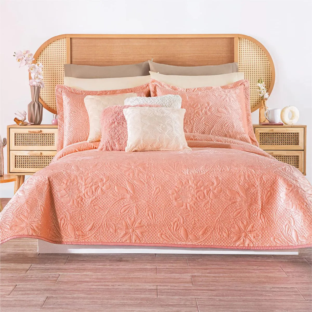 Edredón Ultra Delgado Velvet Deep Rose
