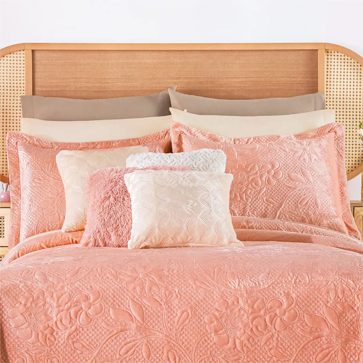 Edredón Ultra Delgado Velvet Deep Rose