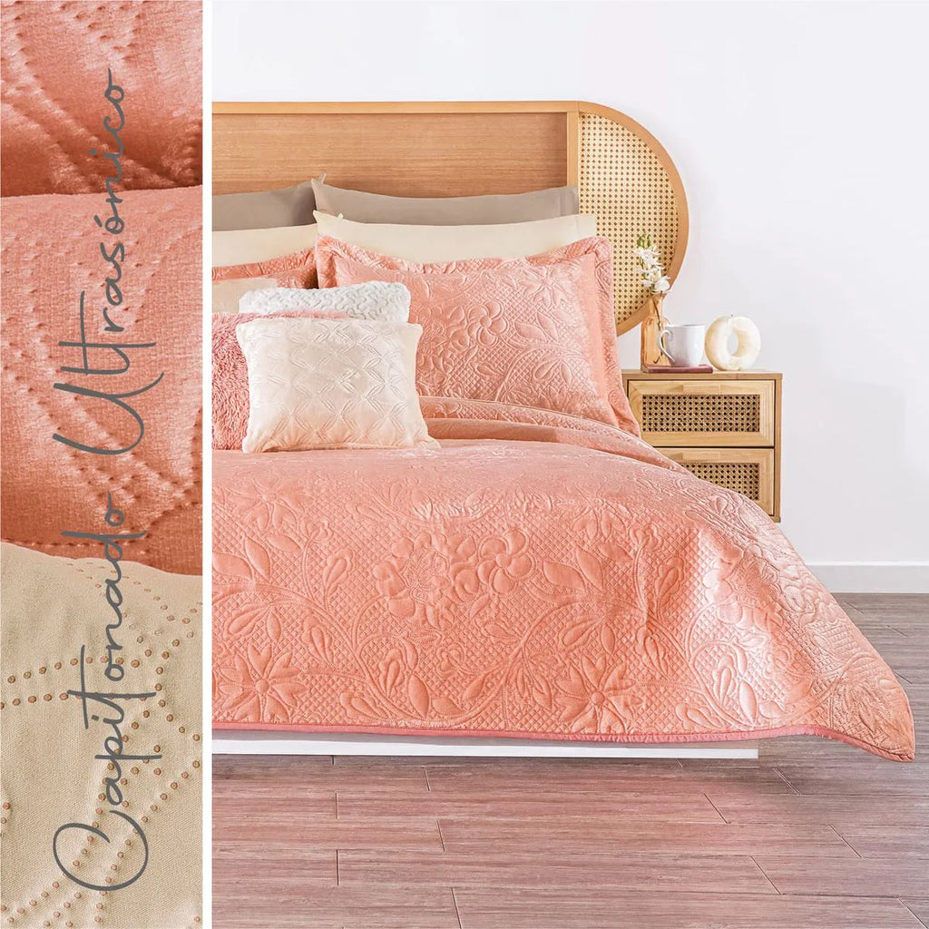 Edredón Ultra Delgado Velvet Deep Rose