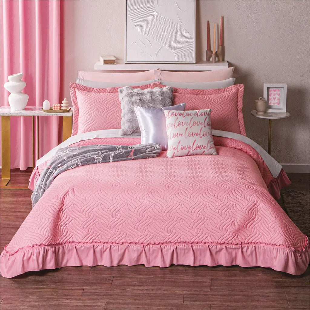 Colcha Neo Rosa