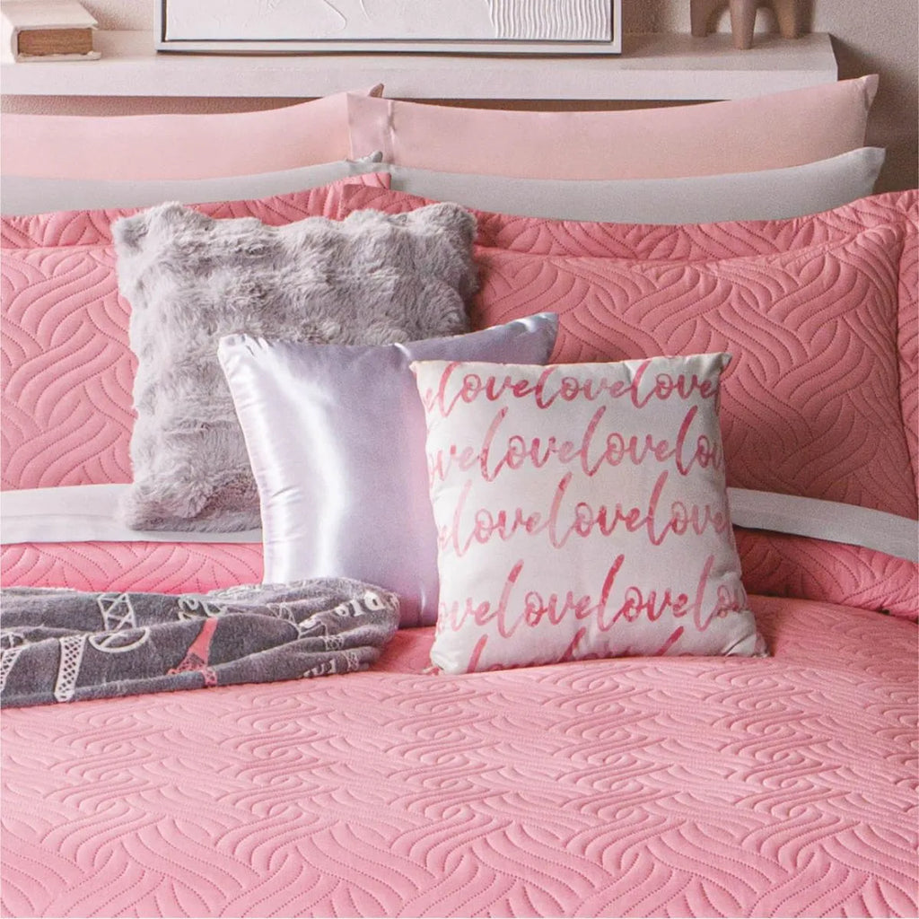 Colcha Neo Rosa
