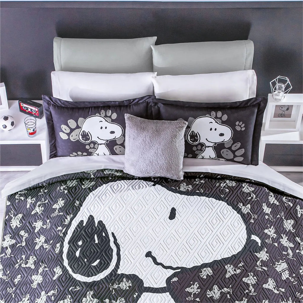 Edredón Ligero Neo Snoopy Black