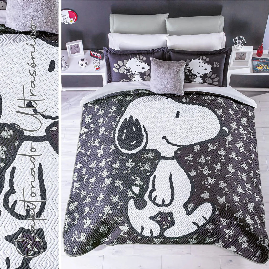 Edredón Ligero Neo Snoopy Black