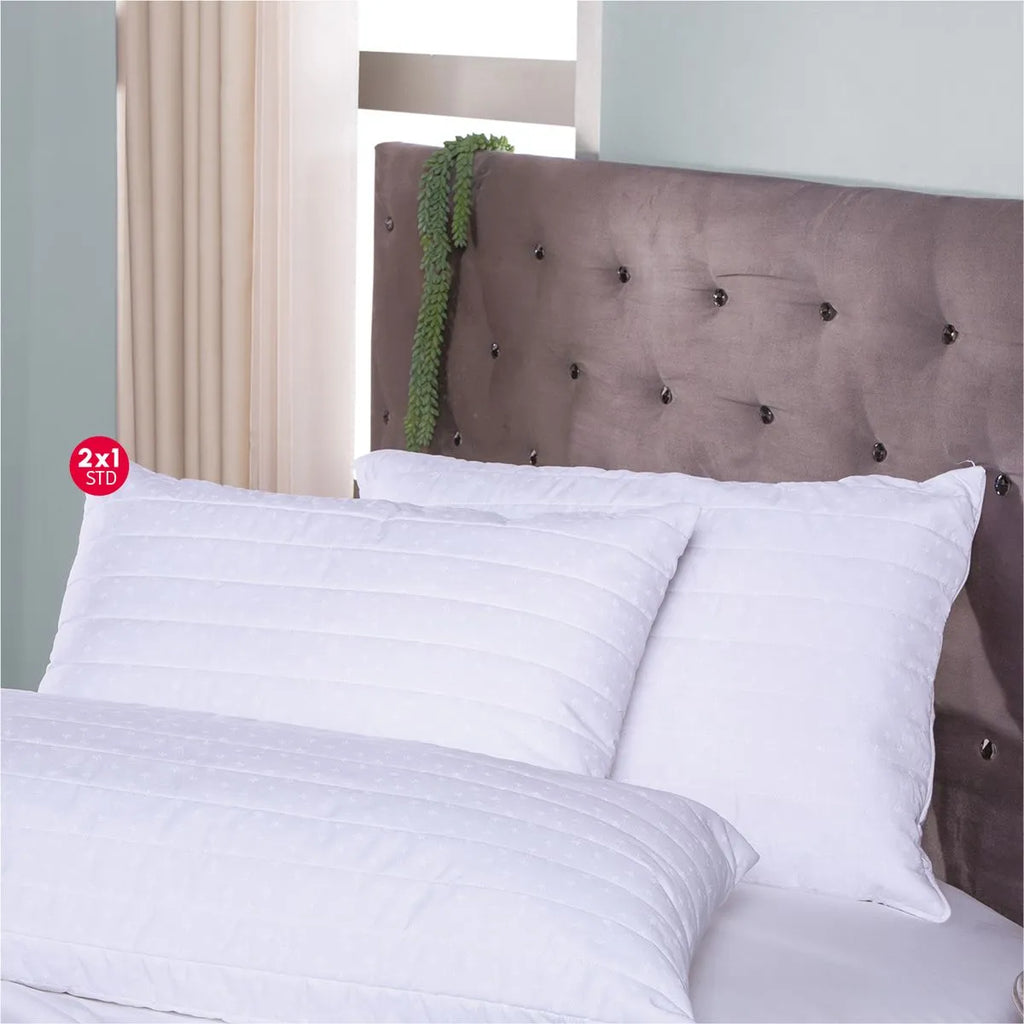Almohada Fina Capitonada con Ultra-Fresh