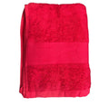 Toalla Baño Completo 100% Algodón Rojo