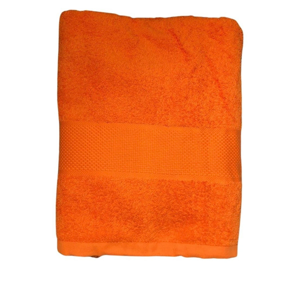 Toalla Medio Baño 100% Algodón Naranja