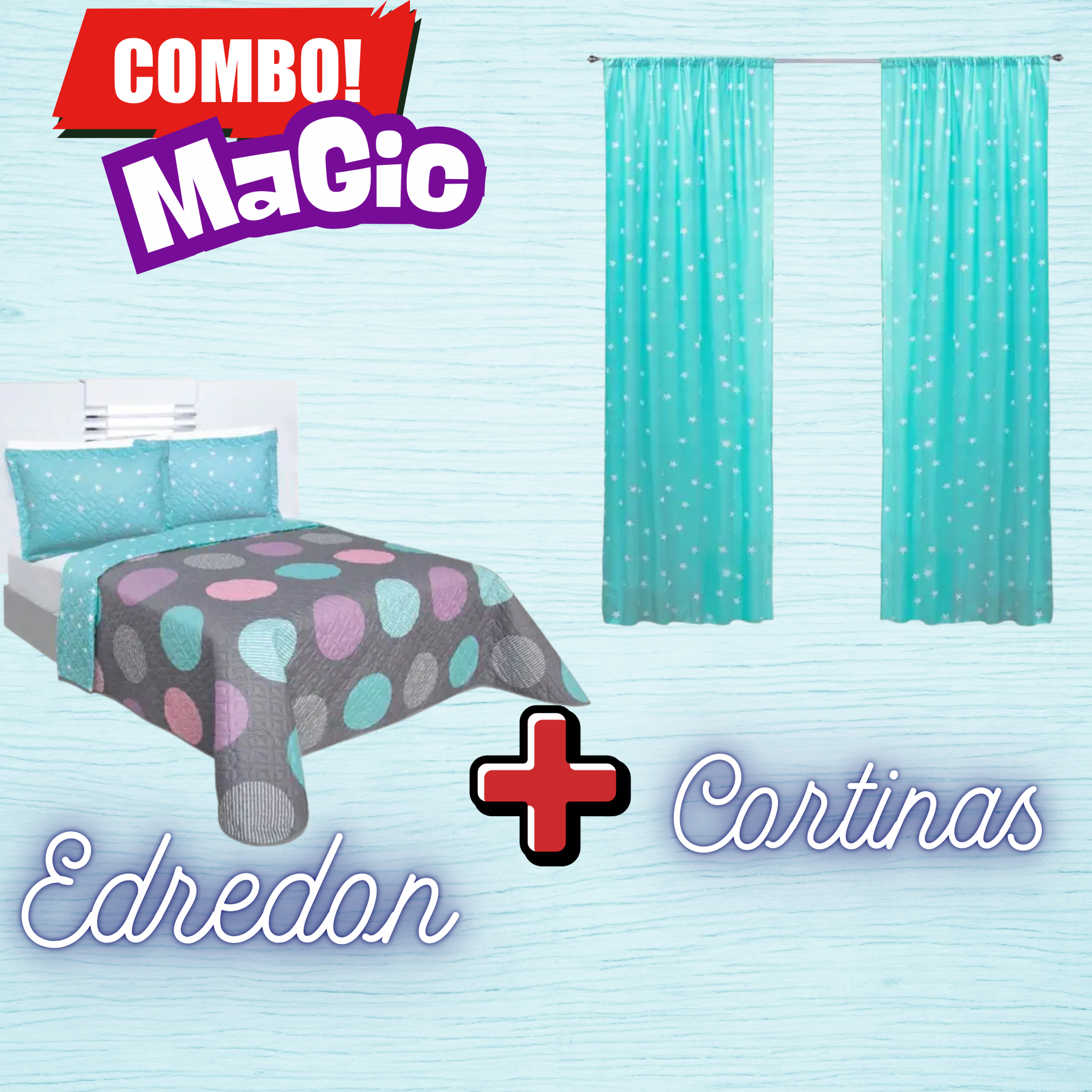 Edredón Ultrasónico Magic con Cortinas