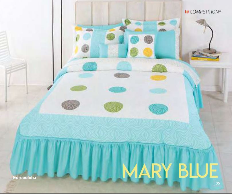 Edrecolcha Fundas y Con Cojines Mary Blue