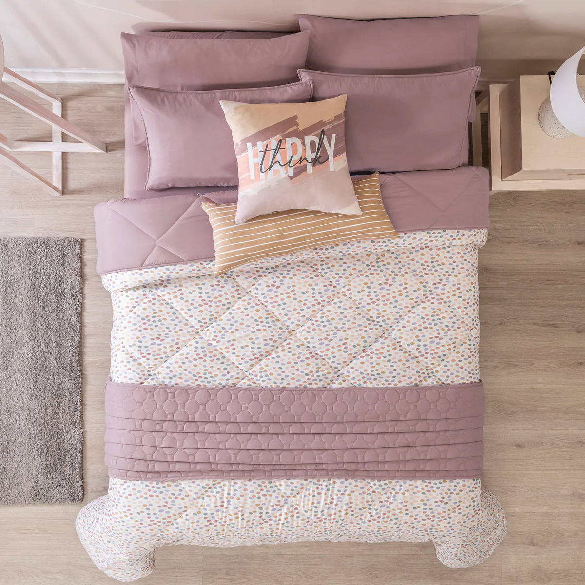 Edredón Tradicional Pretty con Fundas y Cojí­n